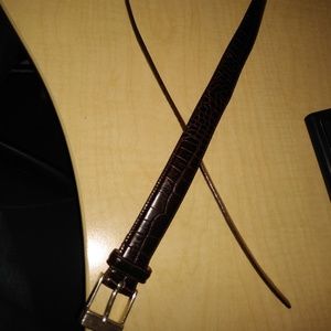 Ralph Lauren Brown Croc style Leather Belt